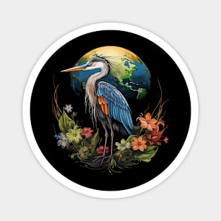 Heron Earth Day Magnet